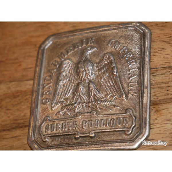 Refabrication de plaque de la GENDARMERIE IMPERIALE