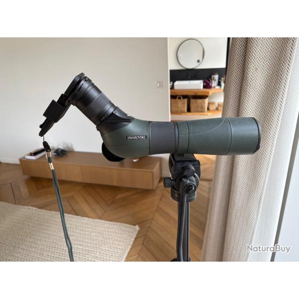 Longue-vue Swarovski Optik ATS 65 HD + tr�pied + adaptateur smartphone - �tat proche neuf