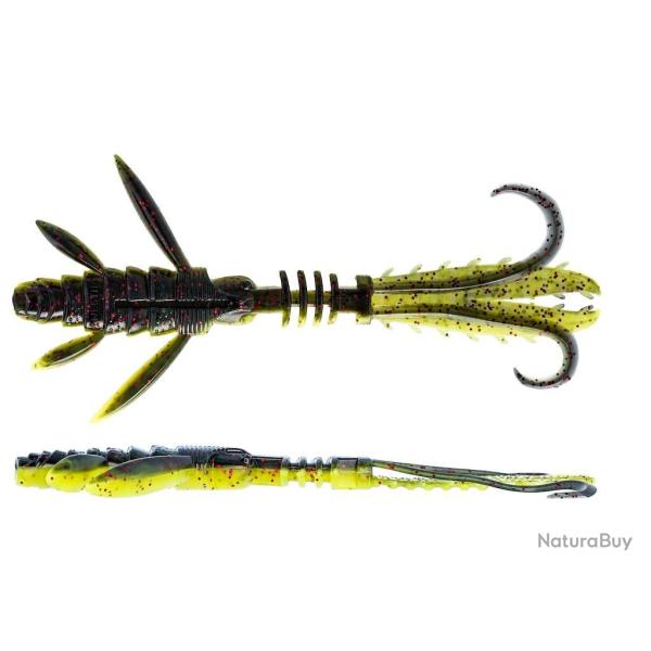 Westin Crecraw Ripplr Creaturebait 9.5cm 4gr 4pcs Black/Chartreuse