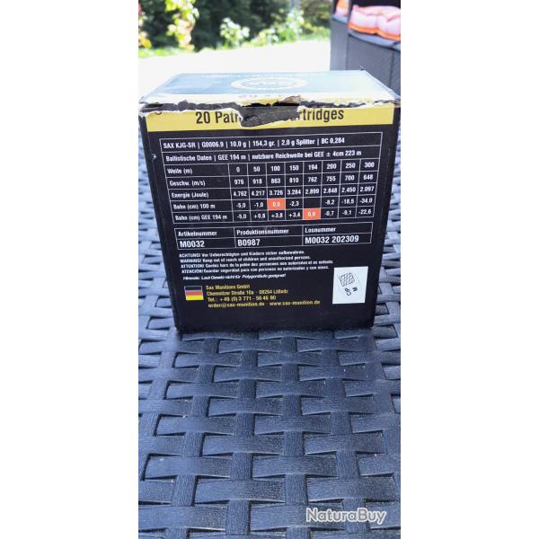 A vendre balles saxe 9.3x62 .