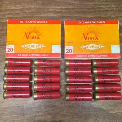 Cartouches de Chasse calibre 20 en carton
