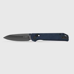 Couteau Kizer Begleiter 2.0 Lame Acier S35VN Matte DLC Manche Alu Bleu Clutch Lock KI34582CDA1