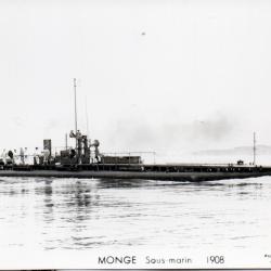Carte postale sous-marin Monge 1908 -N&deg;8091