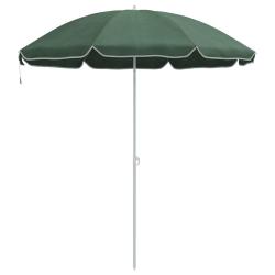 Parasol rond r&eacute;glable ext&eacute;rieur chic jardin 161 x 161 x 193 cm en polyester vert 02_0056699