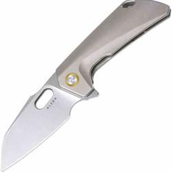 Couteau Kizer Takahe Lame Acier S35VN SW Manche Titane Gris Frame Lock IKBS KI3701A1