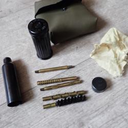 Pochette nylon + outils ERLA pour entretien pistolets 9 mm Suisse (P210, P220...) + pot &agrave; graisse