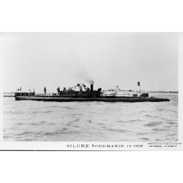 Carte Postale Ancienne - Silure Sous-Marin 1908 -N�7092
