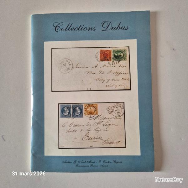 Collections Dubus, vente sur offres 1989, les experts sont Calves, Pothion, Robineau