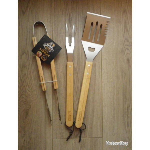 Ensemble d'ustensiles pour barbecue " BIG JEEF " made in France