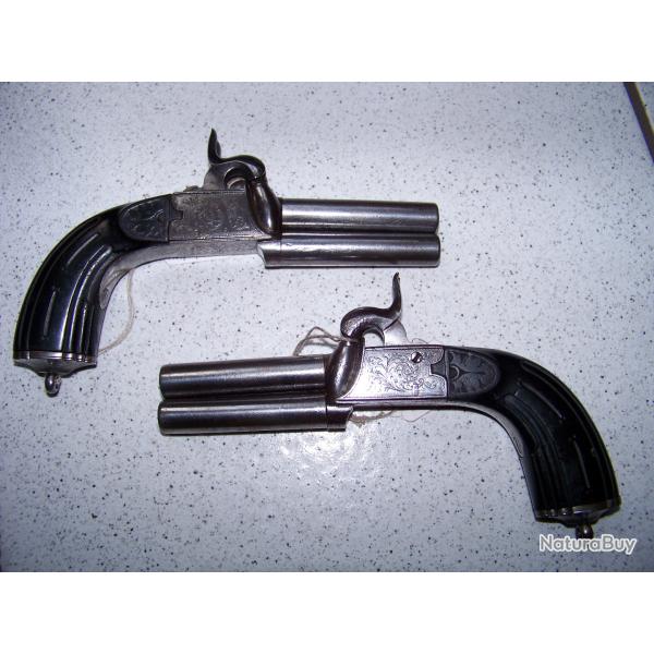 paire pistolet superpos� percution houllier blanchard paris