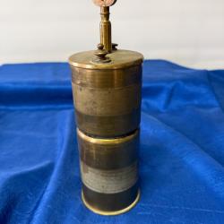 LAMPE A CARBURE  MILITAIRE FABRICATION ARTISANALE  WW 1