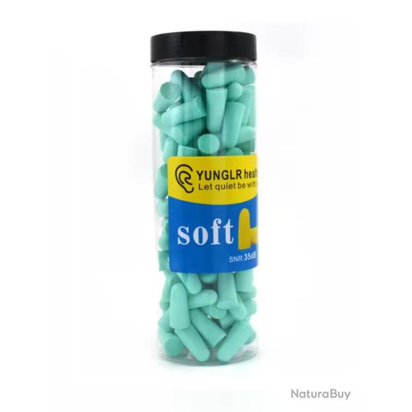 60 Paires de Bouchon D'Oreille Bleu