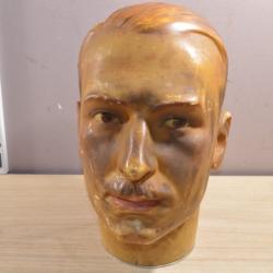 T&ecirc;te mannequin en Cire  Antique WAX mannequin head ,P.Imans ,Paris,vintage 20 &eacute;me Bustes