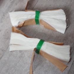 Lot de 2 pattes en tissu de nettoyage, calibr&eacute;es pour les fusils Rubin Schmidt. En coton d'Egypte