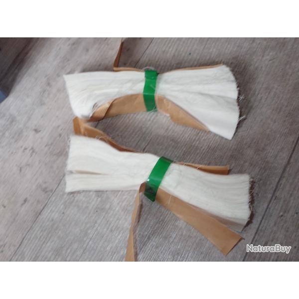 Lot de 2 pattes en tissu de nettoyage, calibr�es pour les fusils Rubin Schmidt. En coton d'Egypte