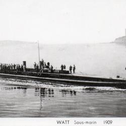 Carte Postale Ancienne - WATT Sous-marin 1909 - N&deg;8105
