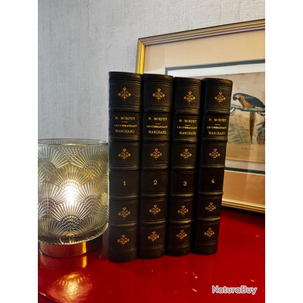 Michel Morphy / Le commandant Marchand et ses compagnons � travers l'Afrique / 4 tomes reli�s � coin