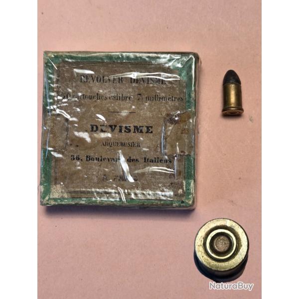 une tr�s rare  7 mm Devisme petite amorce ,sortie de cette boite , En D