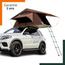 Tente de toit pour voiture 3 personnes - Eclairage LED int&eacute;gr&eacute;e Livraison rapide - Garantie 2 ans
