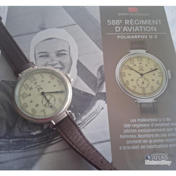 R�PLIQUE MONTRE D'AVIATEUR POLIKARPOV U-2 II WW "NIGHT WITCHES"