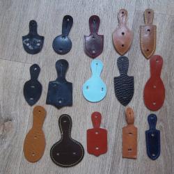 lot 15 cuirs pour insignes militaires collection militaire