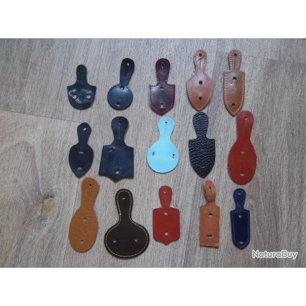 lot 15 cuirs pour insignes militaires collection militaire