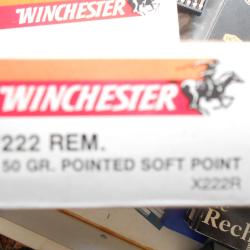 Cartouches en 222 remington Soft point