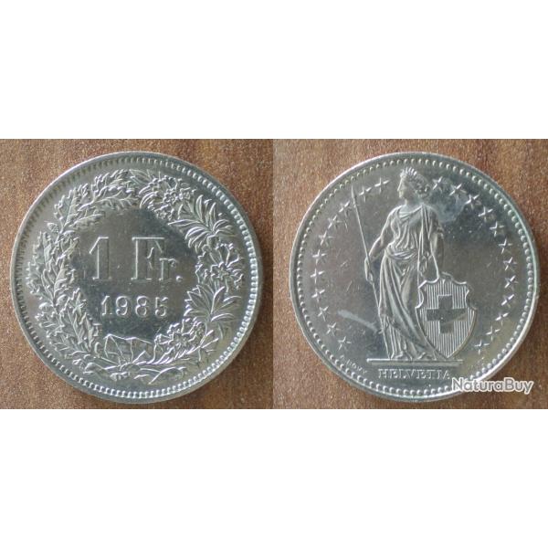 Suisse 1 Franc 1985 Piece Francs