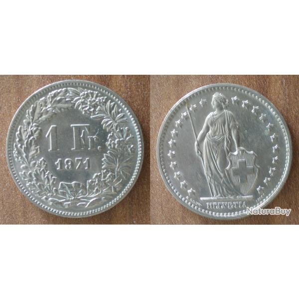 Suisse 1 Franc 1971 Piece Francs