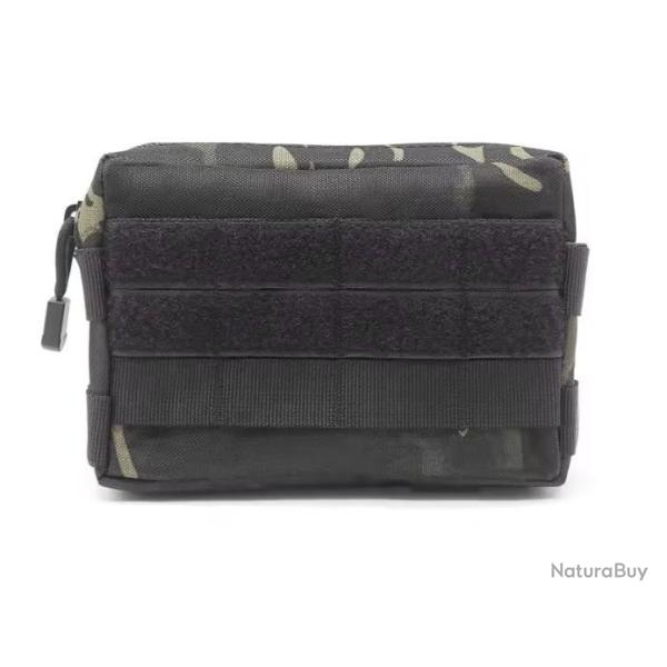 Sacoche tactique 2 polyvalente et multifonctionnelle - Camo Noir - Livraison gratuite (1)