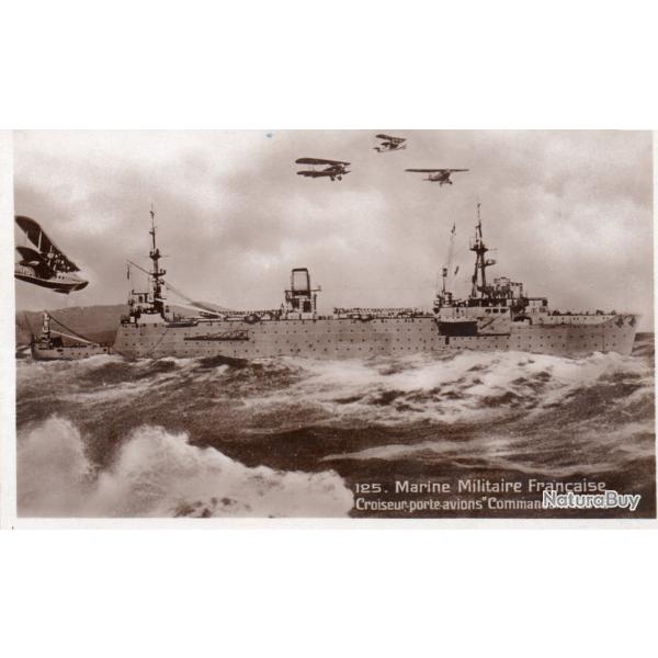 Carte postale Marine Militaire  Croiseur porte-avions Commandant TESTE -N�8113