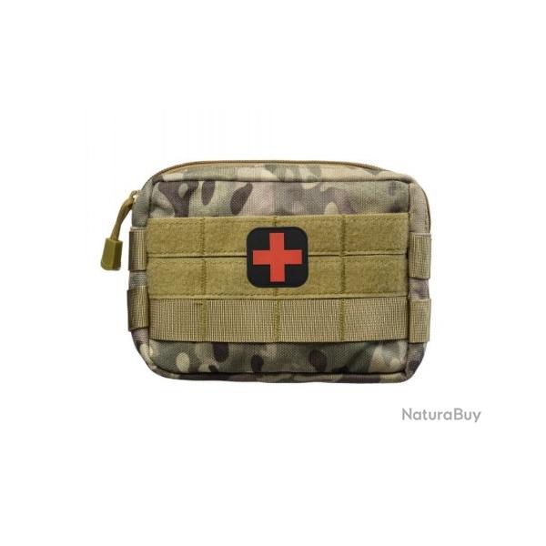 Sacoche tactique 2 polyvalente et multifonctionnelle - Camo - avec patch N/R - Liv. gratuite