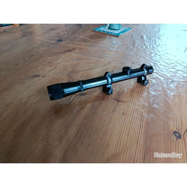 Lunette Karl kaps montage akah  rail de 11mm pour carabine allemande 22lr