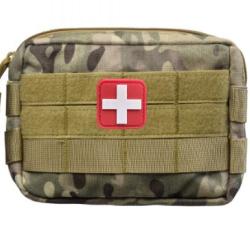 Sacoche tactique 2 polyvalente et multifonctionnelle - Camo - avec patch R/B - Liv. gratuite