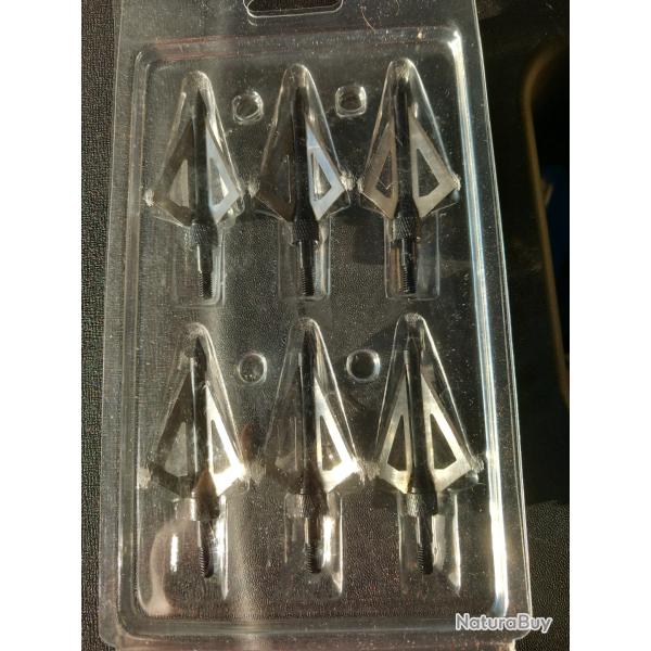 Lot de pointes de fl�ches 3 lames