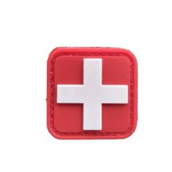 Patch M&eacute;dical - Croix Rouge/Blanche - velcro - Livraison gratuite