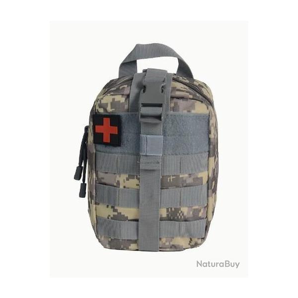 Trousse de secours Pixel gris - Livraison gratuite