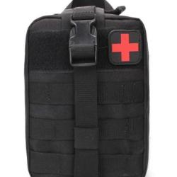 Trousse de secours noire - Livraison gratuite