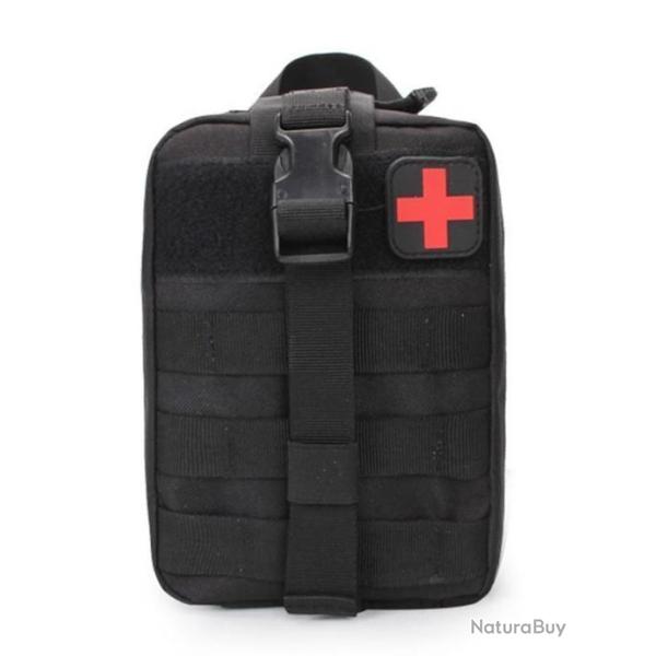Trousse de secours noire - Livraison gratuite