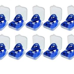 10 Paires de Bouchon d'oreille Bleu