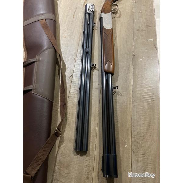 Fusil VERNEY-CARRON sagittaire super luger diamant Avec 2 canons comme neuf calibre  12/76