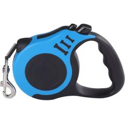 Laisse Automatique 5 m&egrave;tres pour chien Coloris BLEU