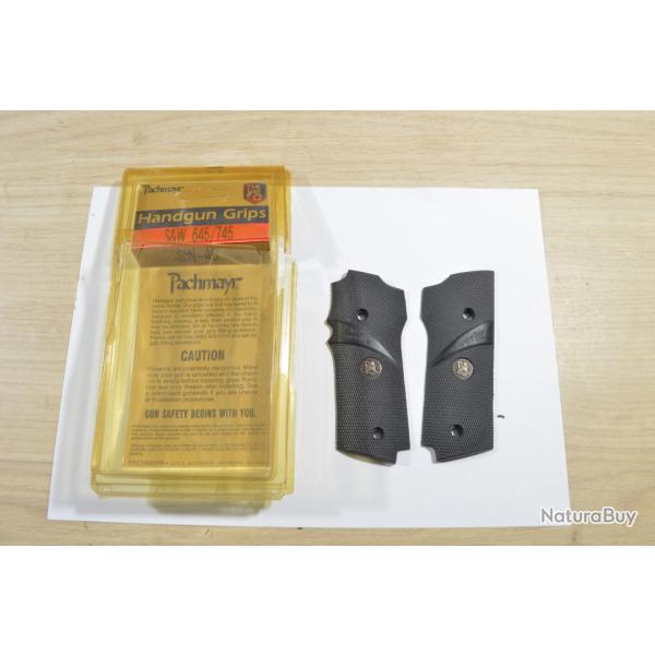 Poign�e Plaquette grip handgun Pachmayr S&W-45 .45  645/745 Semi Auto Grip Revoler pistolet  (26)