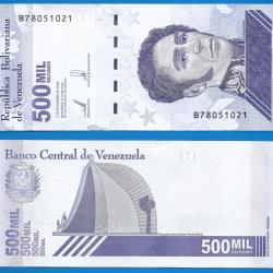 Venezuela 500000 Bolivares 2020 NEUF Billet Serie B Simon Bolivar