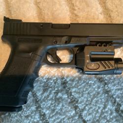 Glock 35 en 40 S&W belle arme d&eacute;tente pr&eacute;par&eacute;e match, hausse LPA+ point rouge