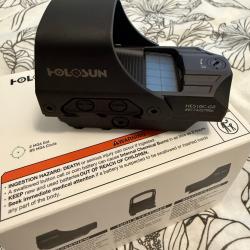 Holosun HE510C-GR &Eacute;LITE viseur reflex + Holosun HM3X Magnifier
