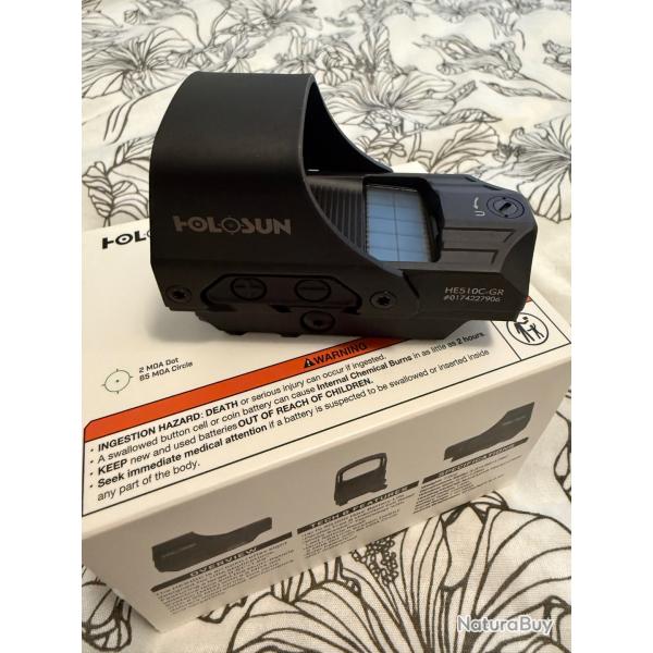Holosun HE510C-GR �LITE viseur reflex + Holosun HM3X Magnifier