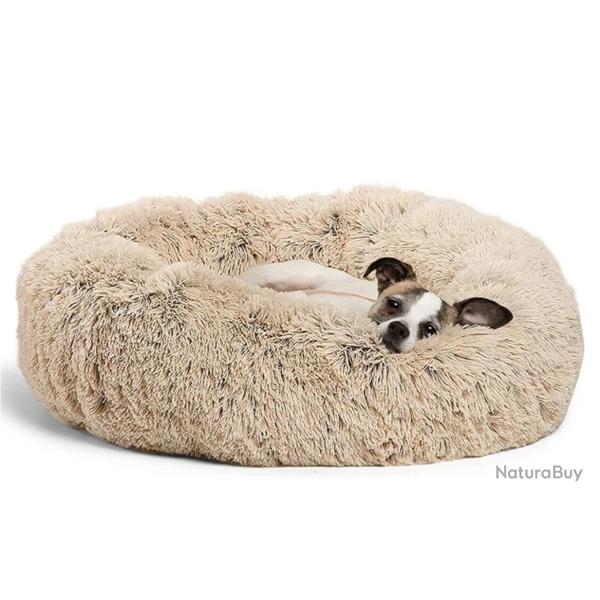 Panier pour Animaux, Coussin Doux et confortable BEIGE diam�tre 90 cm