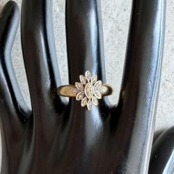 Bague Margueritte or 18 carats et diamants - taille 57