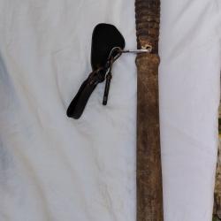 B&acirc;ton matraque Gendarmerie Police ann&eacute;es 30/40 avec porte baton et cl&eacute; de feu de signalisations